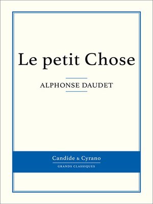 cover image of Le petit Chose